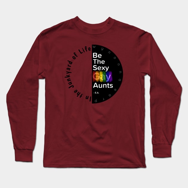 Gay aunts(pride color) Long Sleeve T-Shirt by Colettesky